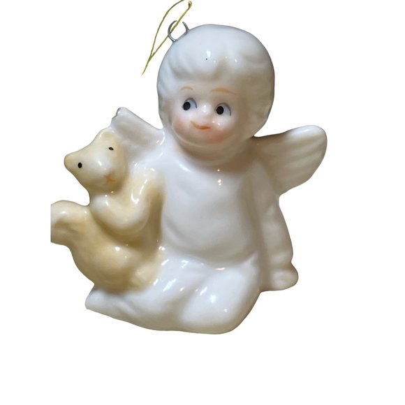 Bone China Angel Ornaments Set of 4 Ornaments - Picture 3 of 12